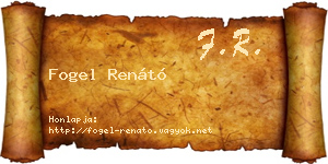 Fogel Renátó névjegykártya